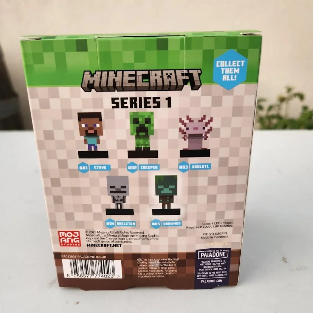 NEW Paladone Minecraft Skeleton Icon Light Nightlight Night Light Decor Bedroom